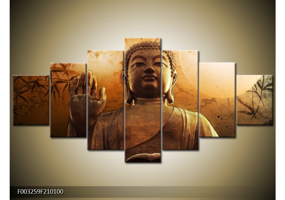 VOORRAAD Foto canvas schilderij Boeddha | Kleur: