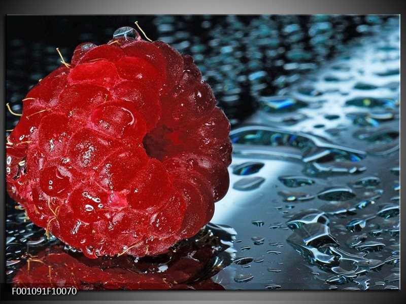 Foto canvas schilderij Fruit | Rood, Grijs, Wit