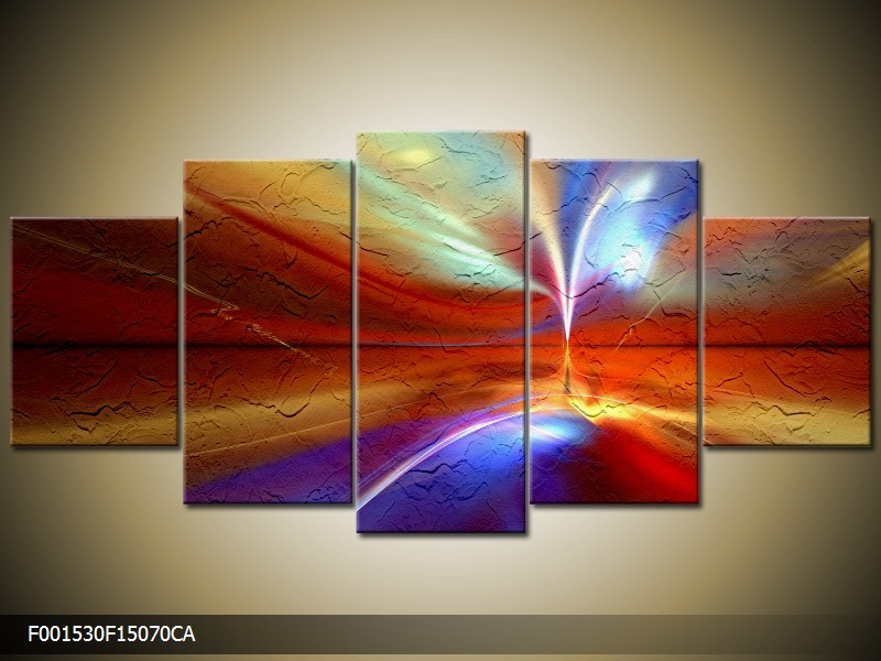 OP VOORRAAD Canvas art schilderij Abstract | 150x70cm | F001530CA