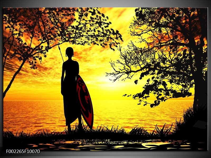 Glas schilderij Natuur | Oranje, Rood, Bruin