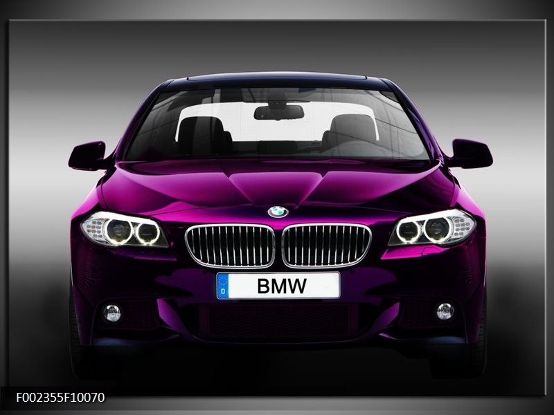 Glas schilderij BMW | Paars, Grijs