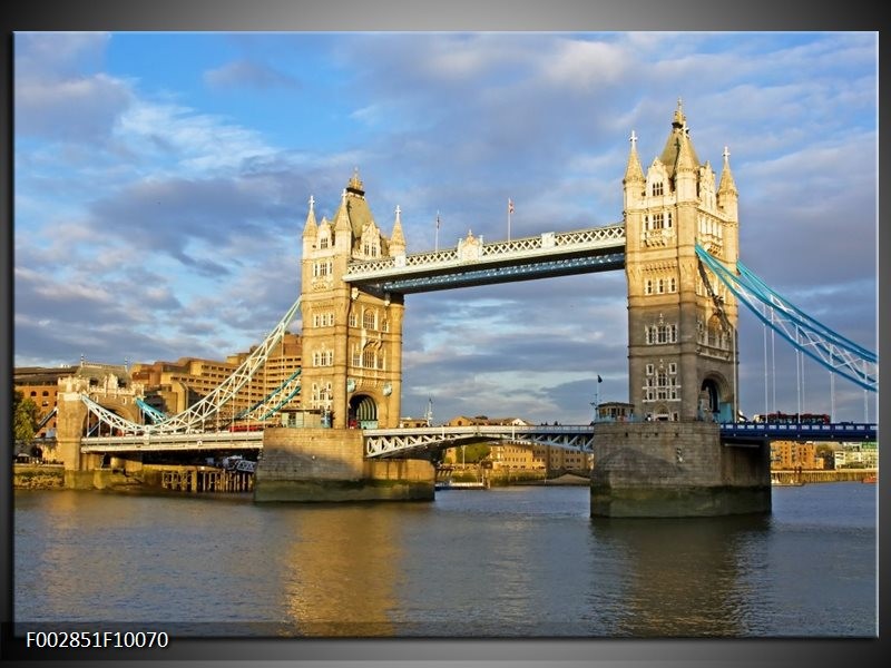 Glas schilderij Engeland | Grijs, Blauw, Wit