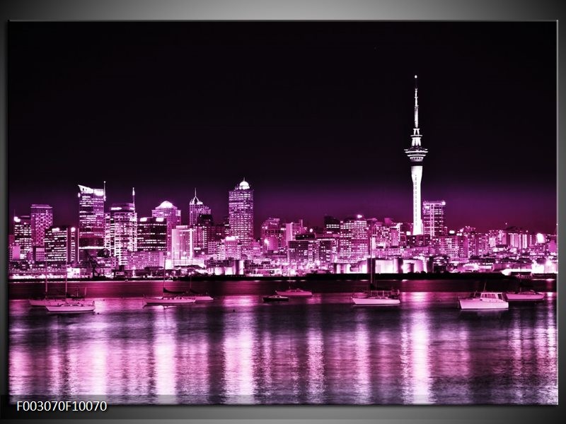 Glas schilderij Modern | Paars, Zwart