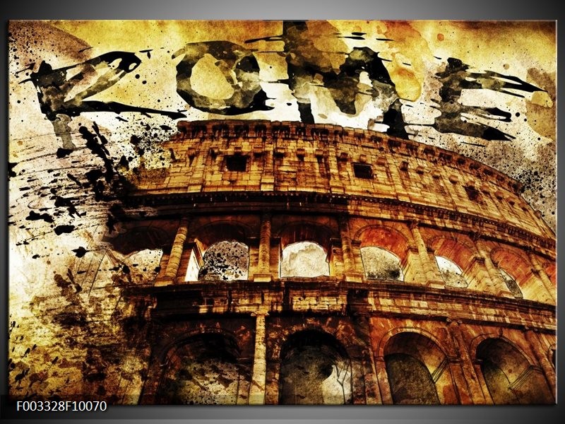 Foto canvas schilderij Rome | Bruin, Grijs, Zwart