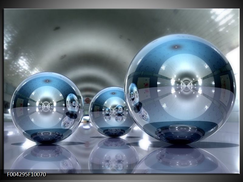 Glas schilderij Modern | Blauw, Grijs