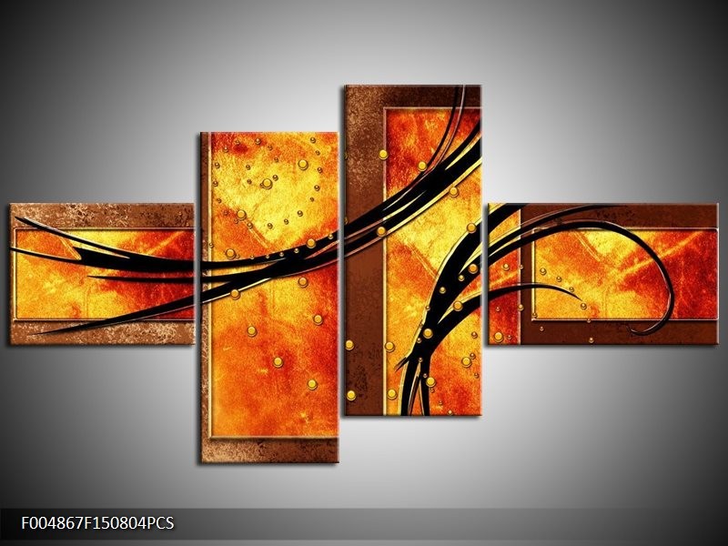 OP VOORRAAD Foto canvas schilderij Modern | 150x80cm4pcs| F004867