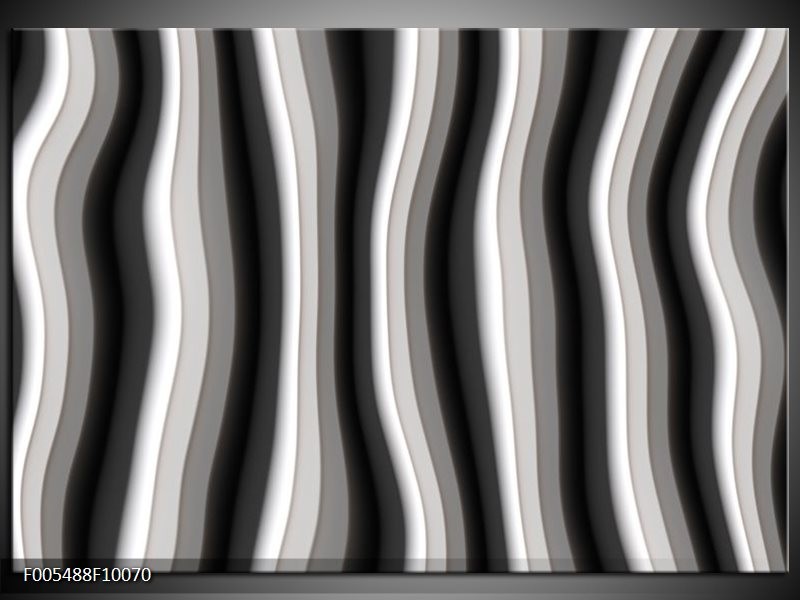 Foto canvas schilderij Abstract | Zwart, Grijs, Wit