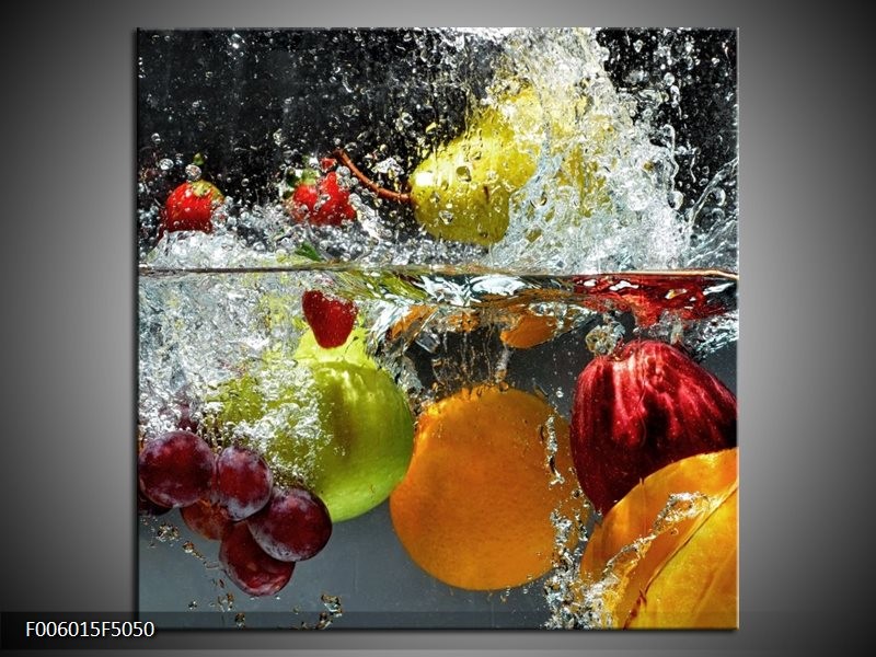 OP VOORRAAD  Foto canvas schilderij Fruit | 50x50cm | F006015