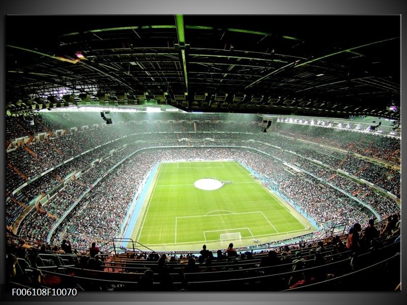 Foto canvas schilderij Stadion | Groen