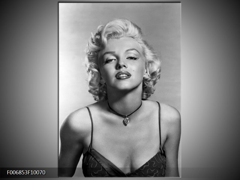 Canvas Schilderij Marilyn Monroe | Zwart, Wit, Grijs