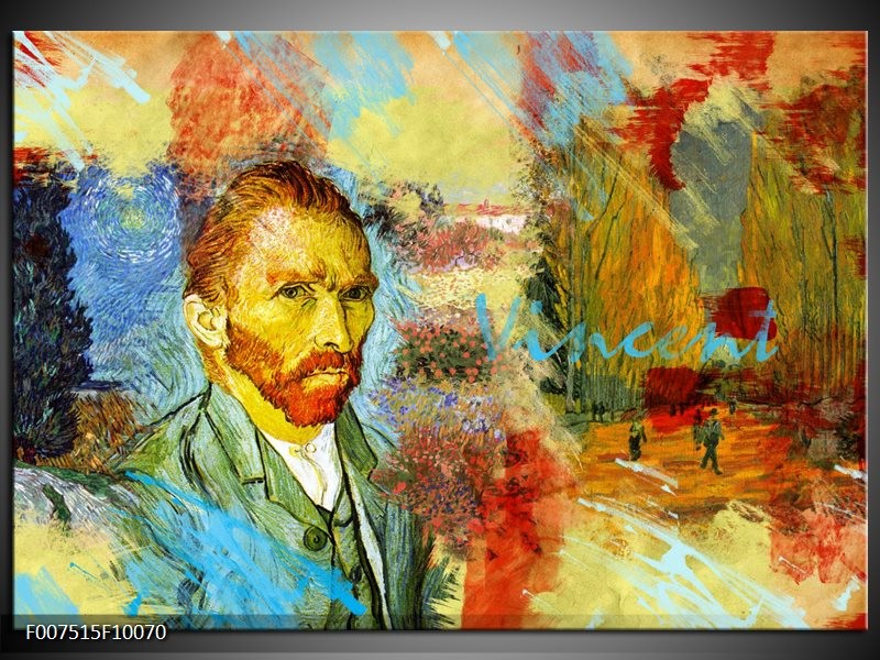 Canvas Schilderij Van Gogh, Modern | Oranje, Geel, Bruin