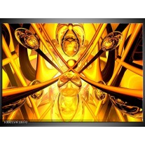 Foto canvas schilderij Abstract | Geel, Goud, Bruin 