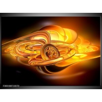Foto canvas schilderij Abstract | Geel, Oranje, Bruin 