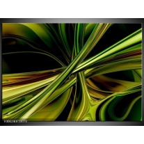 Foto canvas schilderij Abstract | Groen, Zwart, Geel 