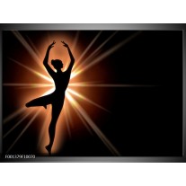 Foto canvas schilderij Dansen | Zwart, Wit 