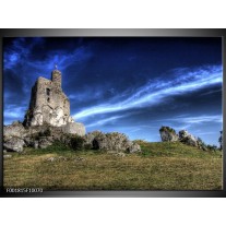 Foto canvas schilderij Natuur | Blauw, Wit, Groen 