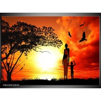 Foto canvas schilderij Natuur | Oranje, Rood, Bruin 