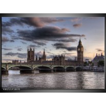 Foto canvas schilderij Engeland | Grijs, Wit 