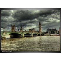 Foto canvas schilderij Engeland | Grijs, Wit 