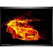 Foto canvas schilderij Audi | Geel, Goud, Oranje 