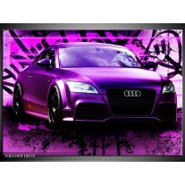 Foto canvas schilderij Audi | Paars, Zwart, Wit 