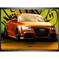 Foto canvas schilderij Audi | Bruin, Groen, Zwart 