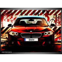 Foto canvas schilderij BMW | Zwart, Rood, Wit 
