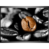 Foto canvas schilderij Koffie | Bruin, Zwart, Grijs 