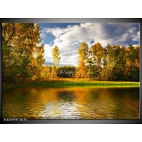 Foto canvas schilderij Natuur | Groen, Bruin, Wit 