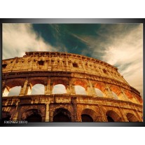 Foto canvas schilderij Rome | Bruin, Wit, Blauw 