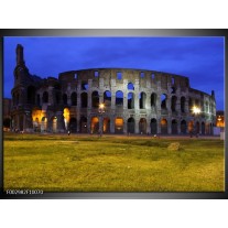 Glas schilderij Rome | Blauw, Grijs, Groen 