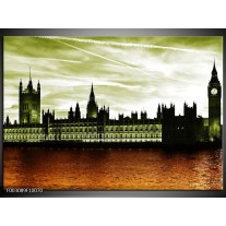 Foto canvas schilderij Londen | Bruin, Groen 