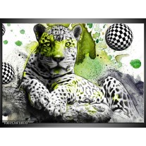 Foto canvas schilderij Natuur | Groen, Zwart, Wit 