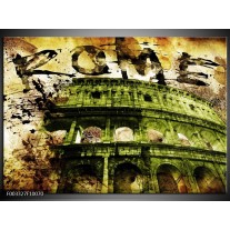 Foto canvas schilderij Rome | Groen, Bruin 