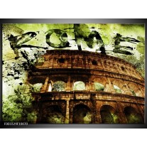 Glas schilderij Rome | Groen, Bruin, Zwart 