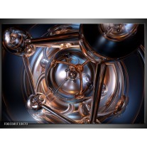 Foto canvas schilderij Abstract | Grijs, Wit, Blauw