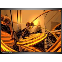 Foto canvas schilderij Abstract | Bruin, Goud, Geel 