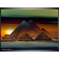 Foto canvas schilderij Egypte | Bruin, Zwart, Geel 