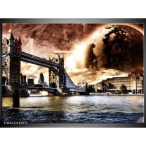 Foto canvas schilderij Londen | Bruin, Wit, Grijs 