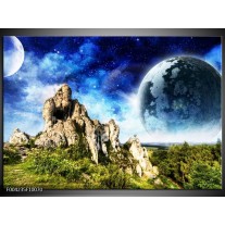 Foto canvas schilderij Natuur | Blauw, Groen, 