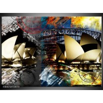 Foto canvas schilderij Sydney | Wit, Grijs 