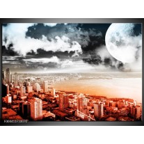 Foto canvas schilderij Modern | Rood, Grijs, Zwart 