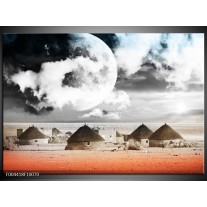 Foto canvas schilderij Modern | Rood, Grijs, Zwart 