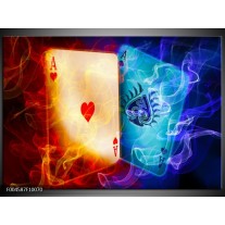 Foto canvas schilderij Spel | Rood, Blauw, Rood 