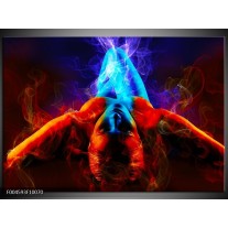 Foto canvas schilderij Kunst | Rood, Blauw, Rood 