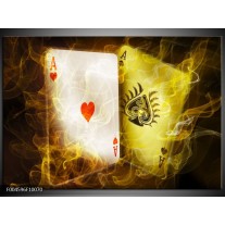 Foto canvas schilderij Spel | Geel, Wit, Groen 