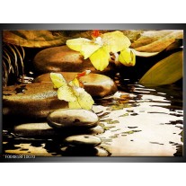 Foto canvas schilderij Spa | Geel, Bruin, Wit 