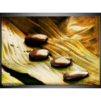 Foto canvas schilderij Spa | Geel, Bruin, Wit 