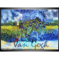 Foto canvas schilderij Klassiek | Blauw, Geel, Zwart 