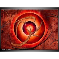 Foto canvas schilderij Modern | Rood, Bruin 